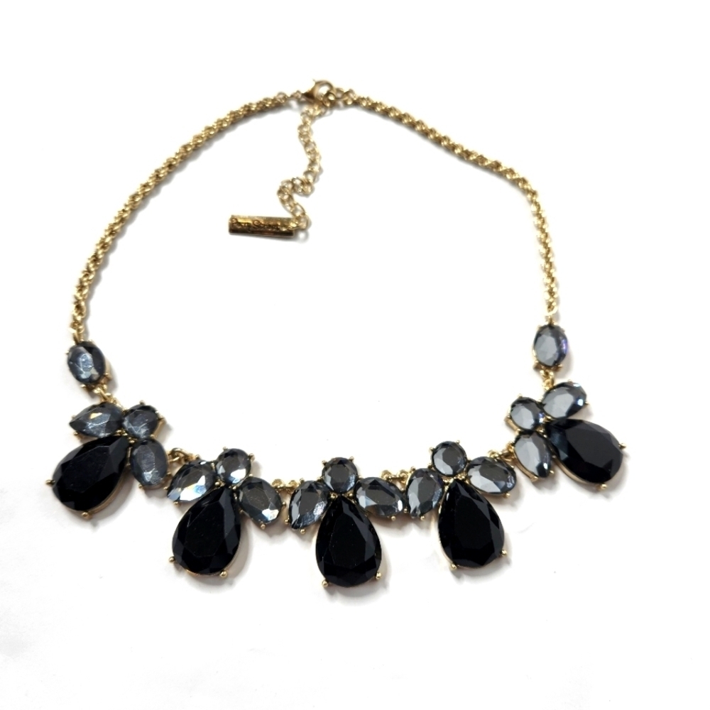 Perry Street Women's Bling Rhinestone Necklace Gold Toned